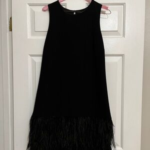 Sam Edelman black feather dress